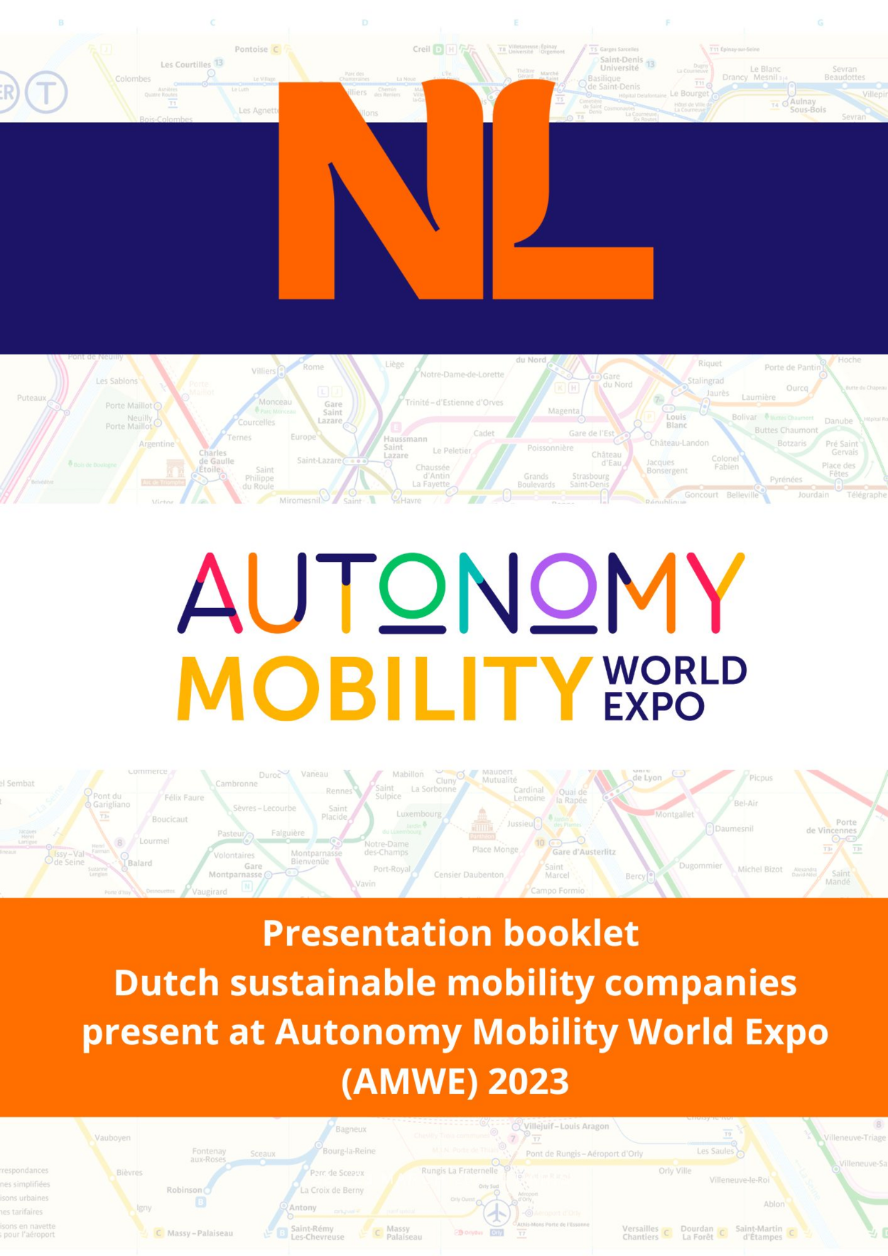 Presentation booklet Dutch sustainable mobility companies present at Autonomy Mobility World Expo(AMWE) 2023